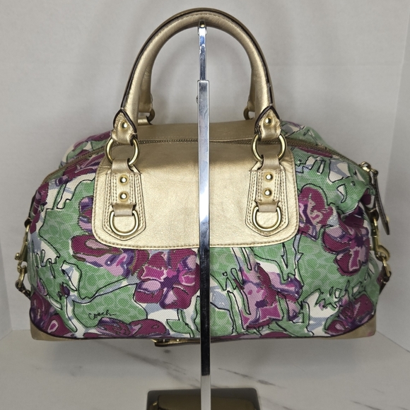Coach Ashley Floral Satchel Shoulder Bag F16278 Limited Edition Rare - Picture 6 of 13